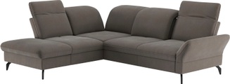 sit&more Ecksofa »Leandro L-Form«, Wahlweise mit Bett-, Kopfteil - und Armlehnfunktion, sowie Stauraum