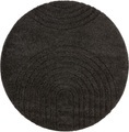 MINT RUGS Designteppich »Fergus«, rund, 22 mm Höhe, Hoch-Tief Struktur, sehr weicher Flor, Wohnzimmer, Schlafzimmer, Robust, Pflegeleicht, ringsum gekettelt