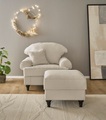 Home affaire Sessel »WESTMINSTER«, (Set, 2 St., 1Sessel, 1 Hocker), mit Federkern-Polsterung