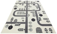 HANSE Home Teppich »Town«, rechteckig, 0,9 mm Höhe, Weicher Flor, Schaldämmende Spielunterlage, Kinderzimmer, Strassen Design, Kurzflor, Robust, pflegeleicht