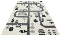 HANSE Home Teppich »Town«, rechteckig, 0,9 mm Höhe, Weicher Flor, Schaldämmende Spielunterlage, Kinderzimmer, Strassen Design, Kurzflor, Robust, pflegeleicht