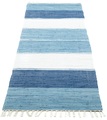 THEKO Läufer »Stripe Cotton«, rechteckig, 5 mm Höhe, Teppich-Läufer, Flachgewebe, reine Baumwolle, handgewebt, mit Fransen