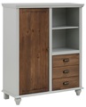 HOME AFFAIRE, Home affaire Hochschrank »Borey«, aus Massivholz