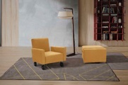 Egoitaliano Sessel »QQ«, zum Hocker zusammenklappbar, inkl. Rollen