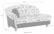 Home affaire Ottomane »Milano, bequemes solitär Sofa im Landhaus-Stil, B/T/H 181/79/83cm«