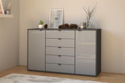 WIEMANN Kombikommode »Nizza«, vormontiert, mit Soft-Close und Glasfront