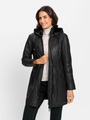 MAINPOL, Mainpol Lederjacke, mit Kapuze
