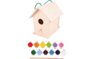 Spielba Vogelhaus Kreativset mit Farben + Pinsel