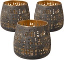 Creativ home Windlicht, (Set, 3 St.), aus Metall