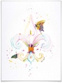 Wall-Art Poster »Fleur de Lil«, Schriftzug, (1 St.), Poster, Wandbild, Bild, Wandposter
