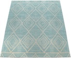 Paco Home Teppich »Artigo 427«, rechteckig, 2 mm Höhe, Kurzflor, Rauten Design, In- und Outdoor geeignet, ideal im Wohnzimmer & Schlafzimmer