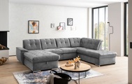 exxpo - sofa fashion Wohnlandschaft, (4 St.), 6x Kopfteilverstellung, Wahlweise mit Bettfunktion und Bettkasten