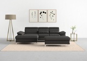 sit&more Ecksofa »Cabrio«, mit Sitztiefen- und Armteilverstellung sowie Federkern, 2 Nierenkissen