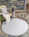 Carpet City Teppich »Santorini«, rund, 5 mm Höhe, 3D-Effekt, für Wohnzimmer, Flur, Küche, Wintergarten, Balkon, Wetterfest & UV-beständig