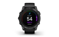 Garmin, GARMIN epix Pro (Gen2) 47 mm - GPS-Smartwatch (125 - 208 mm, Silikon, Schwarz/Schiefergrau)