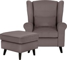 Home affaire Sessel »CHISTELLE«, Ohrensessel, auch in Bouclé, B/T/H: 81/87/99 cm