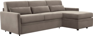 INOSIGN Ecksofa »Avellino«, mit Bettfunktion, inkl. Matratze und klappbaren Metallgestell, Liegefläche 140/208 cm