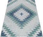 Ayyildiz Teppiche Teppich, rechteckig, 8 mm Höhe, Flachflor mit Hoch-Tief-Struktur, In-und Outdoor geeignet