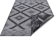NORTHRUGS Teppich »Malibu«, rechteckig, 5 mm Höhe, In-und Outdoor geeignet, Wohnzimmer, Balkon, Terrasse, Garten, Robust, Pflegeleicht, Flachgewebe, Wendbar