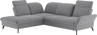 sit&more Ecksofa »Leandro L-Form«, Wahlweise mit Bett-, Kopfteil - und Armlehnfunktion, sowie Stauraum