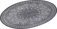 wash+dry by Kleen-Tex Teppich »Rotondo«, rund, 7 mm Höhe, rutschhemmend, In- und Outdoor geeignet, waschbar