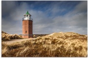 Artland Wandbild »Leuchtturm Rotes Kliff in Kampen, Sylt«, Gebäude, (1 St.), in vielen Grössen & Produktarten - Alubild / Outdoorbild für den Aussenbereich, Leinwandbild, Poster, Wandaufkleber / Wandtattoo auch für Badezimmer geeignet