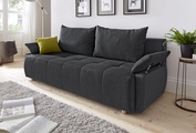 COLLECTION AB Schlafsofa, mit Federkern, Bettfunktion und Bettkasten, inklusive 2 Rücken- und 1 Zierkissen, frei im Raum stellbar