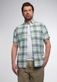 ETERNA KURZARM HEMD REGULAR FIT UPCYCLING SHIRT OXFORD GRÜN/BLAU