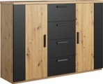 Helvetia Sideboard »Sigma«, 2-türig und mit 4 Schubladen