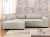 GOODproduct Ecksofa »KINLEE Design-Sofa mit Recamiere rechts/links, Masse B/T/H 251/144/70cm« L-Form mit Wellenunterfederung, ohne Bettfunktion, modern und beguem