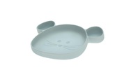 Lässig, Lässig Silikon-Teller LITTLE CHUMS - MOUSE mit Saugnapf in blau