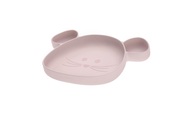 Lässig, Lässig Silikon-Teller LITTLE CHUMS - MOUSE mit Saugnapf in rosa