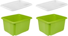keeeper Aufbewahrungsbox »emil«, (Set, 2 St., 2), aufeinander stapelbar