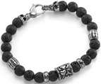 Firetti Armband »Totenkopf, teilweise geschwärzt«