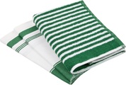 ROSS Geschirrtuch »Exclusiv«, (Set, 3 tlg.), 1x Küchen-Frottiertuch 50x50 cm Streifen und 2 Geschirrtücher 50x70 cm mit Gartenkräutern