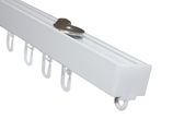 Gardinia, GARDINIA Vorhangschiene »Luna«, Fixmass, Aluminium-Vorhangschienen Set Luna