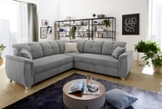 Jockenhöfer Gruppe, Jockenhöfer Gruppe Ecksofa, mit 6 individuell, verstellbaren Kopfteilen, Gästebett- und Relaxfunktion, Nosagfederung