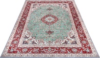 NOURISTAN Designteppich »Medaillon Ava«, rechteckig, 7 mm Höhe, Klassischer Teppich, Orient Optik, Vintage Design, Gekettelt, Wohnzimmer, Schlafzimmer, Robust, Pflegeleicht