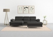 sit&more Ecksofa »Cabrio«, mit Sitztiefen- und Armteilverstellung sowie Federkern, 2 Nierenkissen