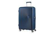 American Tourister - Koffer Spinner 77 cm / 97-110 L - Marinblau