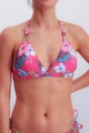 JOOP! Jeans Triangel-Bikini-Top »JEANS! HIBISCUS«, Floraler Print, Logo-Details, wattierte Cups