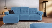 Places of Style Ecksofa »Manhattan«, 2 Sitze mit elektrischer Relaxfunktion, verstellbare Armlehnen