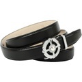 Anthoni Crown 2, 5 cm Automatic Ledergürtel in Schwarz mit eleganter Schließe