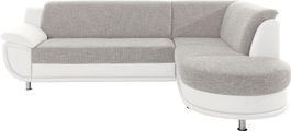 TRENDMANUFAKTUR Ecksofa, mit Ottomane und Federkern, wahlweise mit Bettfunktion