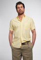 ETERNA KURZARM HEMD REGULAR FIT UPCYCLING SHIRT OXFORD GELB UNIFARBEN