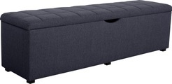Places of Style Hockerbank »Checked«, mit Stauraum, Breite 120 cm und 160 cm, auch als Garderobenbank oder Bettbank geeignet