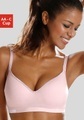 H.I.S, H.I.S Sport-BH, mit Push-up-Kissen, für leichte Belastbarkeit, Basic Dessous