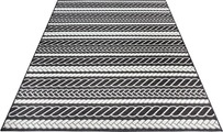 freundin Home Collection Designteppich »Somba«, rechteckig, 4 mm Höhe, Flachgewebe In und Outdoor geeignet, Makramee Optik, Balkon, Terrasse, Garten, Wohnzimmer, Robust, Pflegeleicht