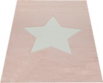 Paco Home Kinderteppich »Cosmo 397«, rechteckig, 18 mm Höhe, 3D-Design, Motiv Stern, Pastell-Farben, Kinder- und Jugendzimmer