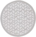 carpetfine Teppich »Boho 102«, rund, 4 mm Höhe, robustes Flachgewebe, Sisal Optik, In- und Outdoor geeignet, Wetterfest und UV-beständig für Balkon, Terrasse, Garten, Aussenbereich,Wohnzimmer, Schlafzimmer